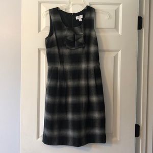 Black and gray plaid dress. EUC